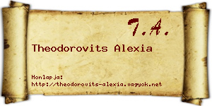 Theodorovits Alexia névjegykártya
